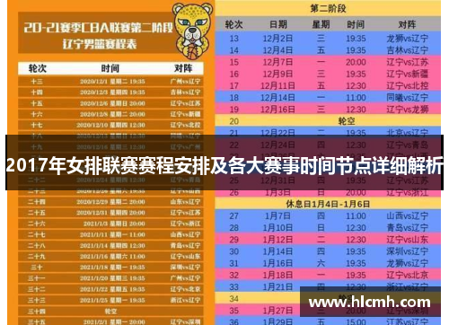 2017年女排联赛赛程安排及各大赛事时间节点详细解析 2017年女排联赛赛程安排及各大赛事时间节点详细解析