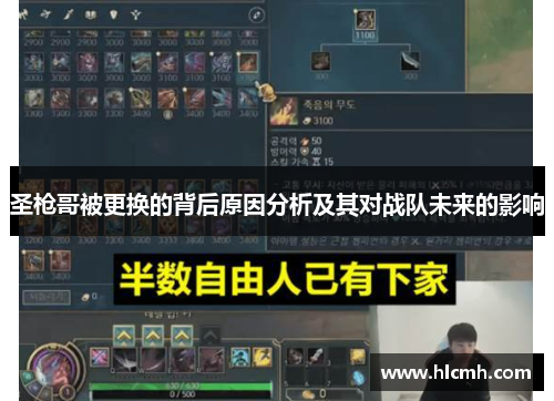 圣枪哥被更换的背后原因分析及其对战队未来的影响 圣枪哥被更换的背后原因分析及其对战队未来的影响